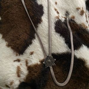 Long sterling necklace